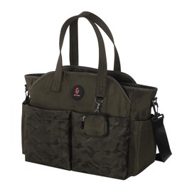 SUPROMOMI Bolsa de pañales: bolsa grande de pañales para niño, elegante bolsa de pañales para niña, bolsa de hombro para mamá, Verde, X-Large