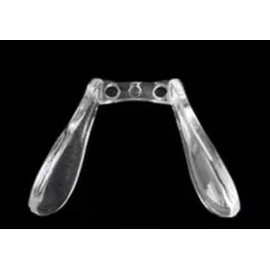 Clear Transparent Rubber Silicon Conjoined Saddle Anti-Slip Nose Bridge Pads for Glasses Sunglasses Frames Eyeglasses Spectacles HNP428 (Clear - 1 Set)