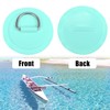 X AUTOHAUX 6pcs D Ring Patch PVC Stainless Steel Round