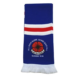 Rangers Retro Style Poppy Remembrance Day Scarf