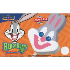 Blue Bunny Lot of 3 Bugs Bunny Character Face Ice Cream Cream Truck Sticker 8"x 5"
