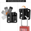 QWORK® Shed Lock, Stainless Steel Gate Latch, Left Open Bolt