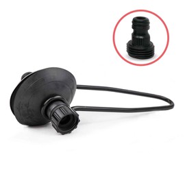 Five Oceans FO1871 Universal Outboard Motor Flusher, Round Marine Grade Rubber Muffs, for Outboard and I/O Sterndrives, with Garden Hose Connector, Quick Connector Garden Hose Adapter