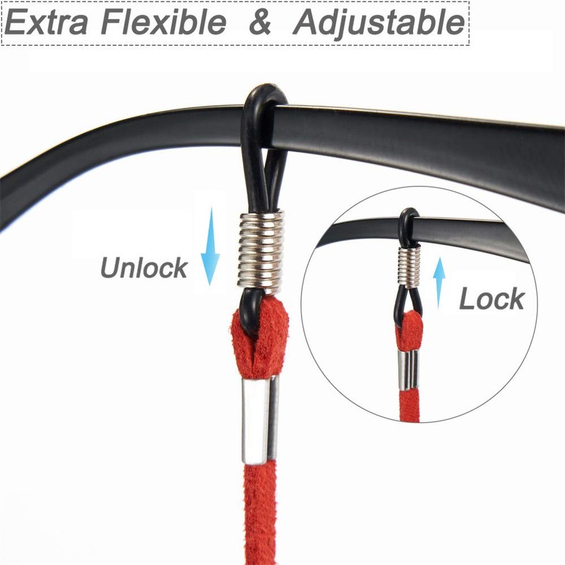 Ftojos 4 PCS Premium Eyeglass Straps - Sunglasses String Holder