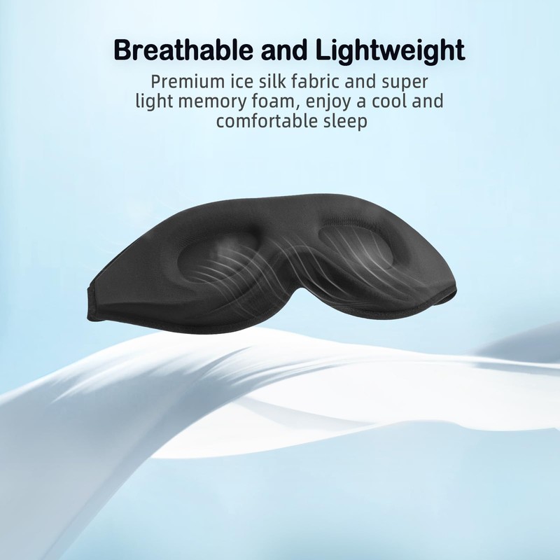 LitBear Sleep Mask for Side Sleeper Women Men, Eye Mask