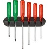 PB Swiss Tools Screwdriver Set 6-Piece Slotted PZ in Wall