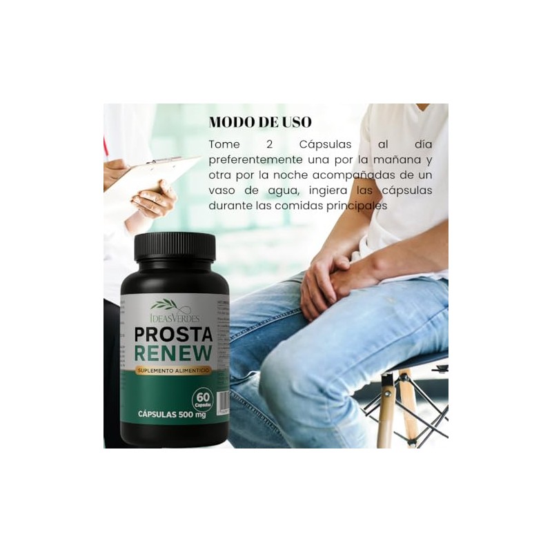 Suplemento Naturista Próstata Extractos Herbales Naturales Formula Patentada Superior Salud