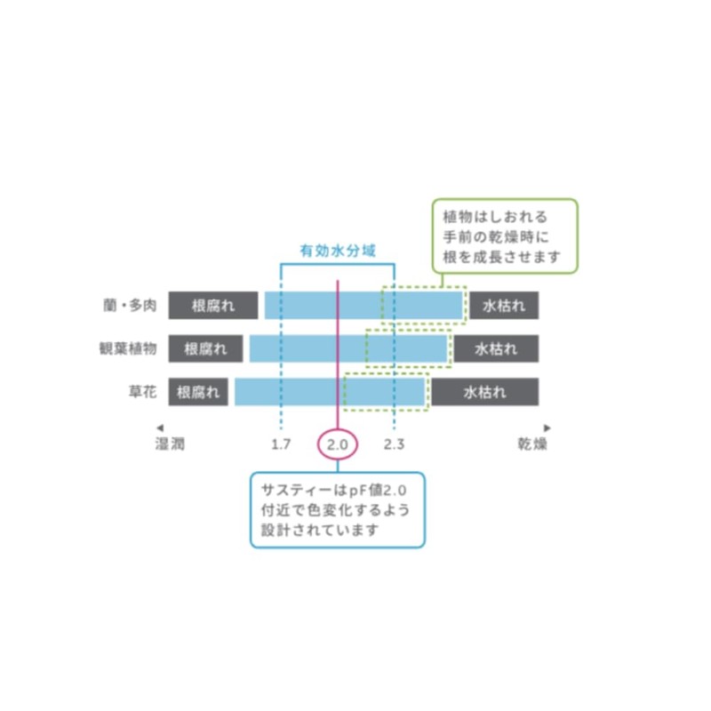 IPPINKA Sustee Aquameter (Green, Large, Refillable) - Plant Soil Moisture