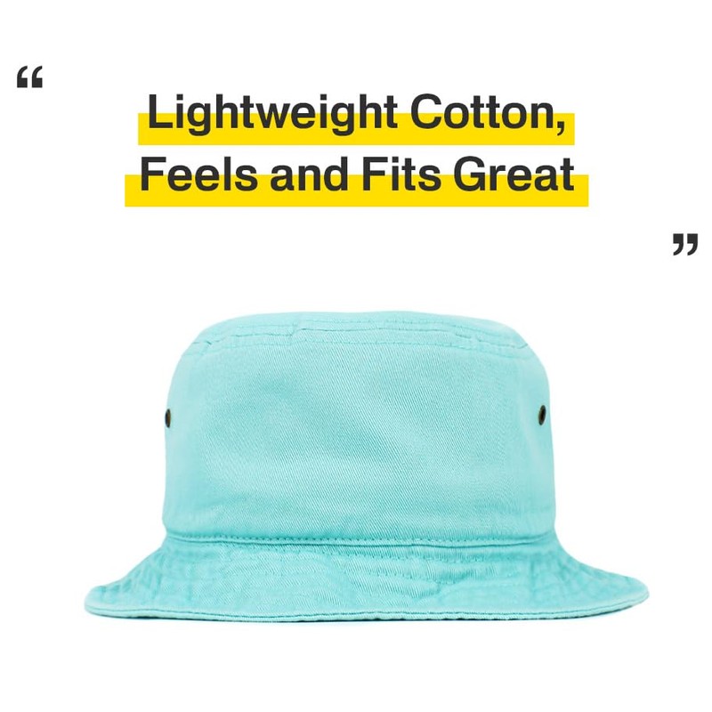 KBETHOS® - Gorro de cubeta lavado 100% algodón, Menta, Large-X-Large