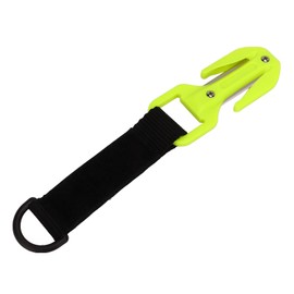 Cortador de CinturóN de Buceo Cortador de LíNea de Seguridad de Buceo Cuchillas Afiladas Resistentes a la CorrosióN para Kit de Almacenamiento de Cortador de LíNea de Buzo de Rescate (Amarillo fluorescente)