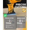 TOLESA 50PCS Arc Edge Oscillating Saw Blade Wood, CR-V Oscillating