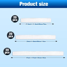 XANGNIER 60pcs Kitchen Appliance Covers,Dustproof with Elastic Clear Disposable Small Appliance Covers,Dust Cover for Air Fryer,Blender,Coffee Maker,Pressure Cooker,Toaster,Stand Mixer