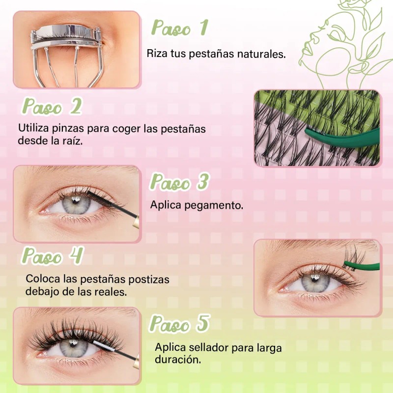 Kit De Extensiones De Pestañas Raíces Invisibles Venus 8-18