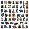 50pcs Grizzly Bear Stickers for friendss friend Teens, Vinyl Waterproof