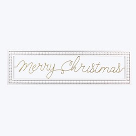 Young's Inc Wood Framed Merry Christmas Wall Sign