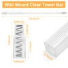 24 Inch Clear Replacement Bathroom Towel Bar ， Towel Bar