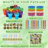 Yesenly 124Pcs Birthday Party Supplies, Monster Themed Party Favors Toys