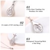 DAOCHONG 925 Sterling Silver Celtic Knot Cremation Jewelry Teardrop Urn