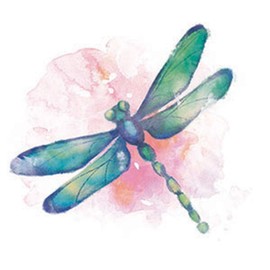 Carson Home Accents Dragonfly Single Round Car Coaster