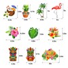 FRIDAY NIGHT Hawaiian Luau Hanging Swirls Decorations Flamingo Party Supplies