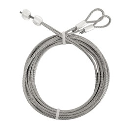 304 Stainless Steel Safety Wire Garage Door Cable 8.6FT for 7 foot high garage door with Torsion Spring Garage Door Opener Extension Torsion Steel Cable 2 pack