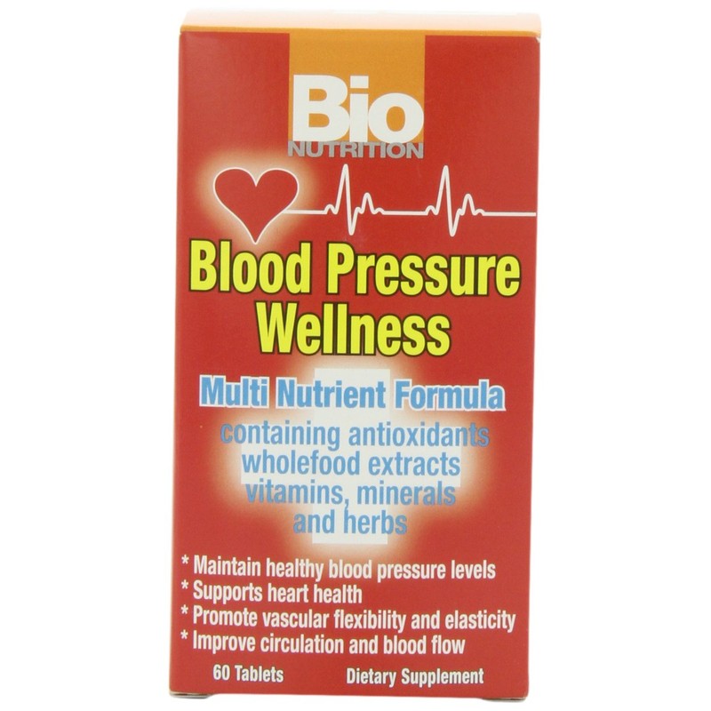 Bio Nutrition Blood Pressure Wellness Tabs, 60 Count