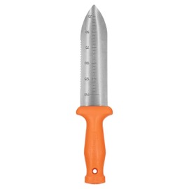 Zenport K246 Deluxe ZenBori Soil Knife with Sheath, 6 Inch Stainless Steel Blades, Orange - 3 Pack
