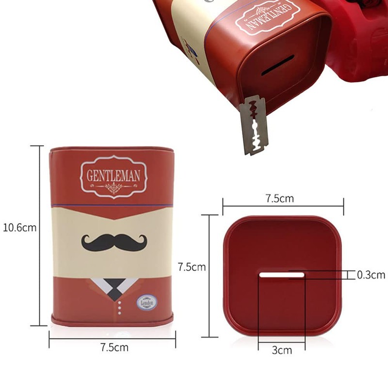 DHinkyoung Razor Blade Bank, Gentleman Style Shaver Disposal Case with