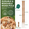 MAFONE 28 Inch Moss Pole, 2 Pack Bendable Moss Pole