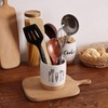 LEETOYI Kitchen Utensil Holder For Countertop, Ceramic Utensil Crock for
