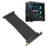 PCIE4.0 X16 Riser Cable 9.8in Length Right Angle High Speed