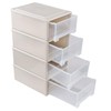Cand 17.8 Quart Plastic Stacking Storage Drawers, Stackable Drawers Unit,
