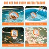 Asly YardMngSter Pool Cleaning Kit, 7.5Ft Aluminum Telescoping Pole with