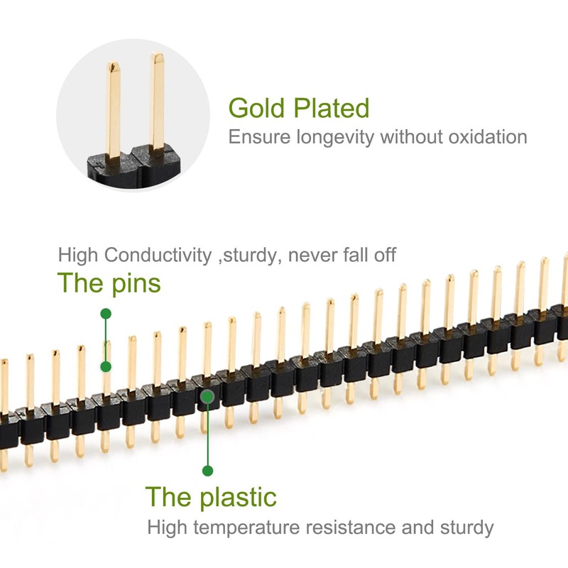 CHANZON Pin Header Female Header Pin Header 40 Pin x