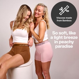 STEP ONE Womens Boxers Underwear, 3-Pack, Womens Underwear, Moisture-Wicking, Anti-Chafing Boxers Mixed Pack M