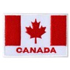 Graphic Dust Canada Flag Embroidered Iron On Patch Applique Canadian