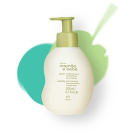 NATURA - Mamae e Bebe Gentle Shampoo - Baby Care - Gentle Cleanser - Dermatologically Tested - Approved by Paediatricians - 100% Vegan - Cruelty Free - 200ml