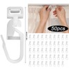 FiTspi 50Pcs Curtains Hooks For VOLVO MAN IVECO Rear Rail