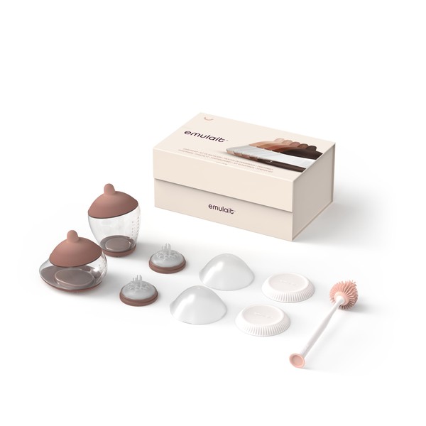 Emulait Baby Bottle Starter Kit Includes 2 Bottles 2 Nipples