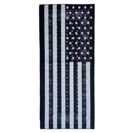 Vintage N Will Apparel Oversized 72 x 35 Microfiber Beach Towel - Lightweight, Sand Free, Quick Dry (Black American Flag)
