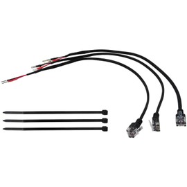 DEARCOOL 16.5" Radar Detector Hardwire Power Cord Mirror Wire Plug Tap Compatible with Escort Valentine 1 Uniden Beltronics with Inline Fuse Mount RJ11, Set of 3