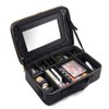 The Boon Artificial Saffiano Makeup Box XL, 1 piece / 더분 아티피셜 사피아노 메이크업 박스 XL, 1개