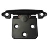 Smbbit Traditional Flat Black Cabinet Hinge Variable Overlay 10 Pack