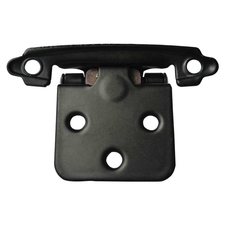 Smbbit Traditional Flat Black Cabinet Hinge Variable Overlay 10 Pack