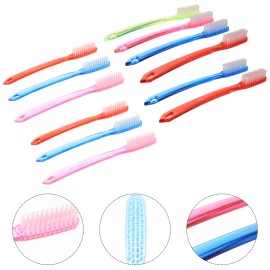  12 Pcs Super Bristle Toothbrush Hard Toothbrushes for Adults Child