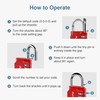 Puroma 2 Pack Combination Lock 4 Digit Locker Lock Outdoor