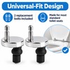 Stainless Steel Toilet Seat Bolt Replacement Kit, 2-Piece Top-Fix Hinge