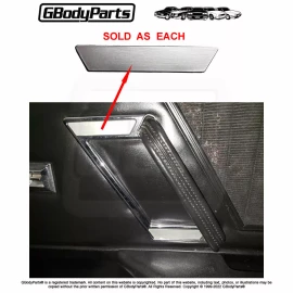 Gbodyparts 442 Cutlass Silver Door Panel Pull Strap Handle Cover Escutcheon for GM 20570512