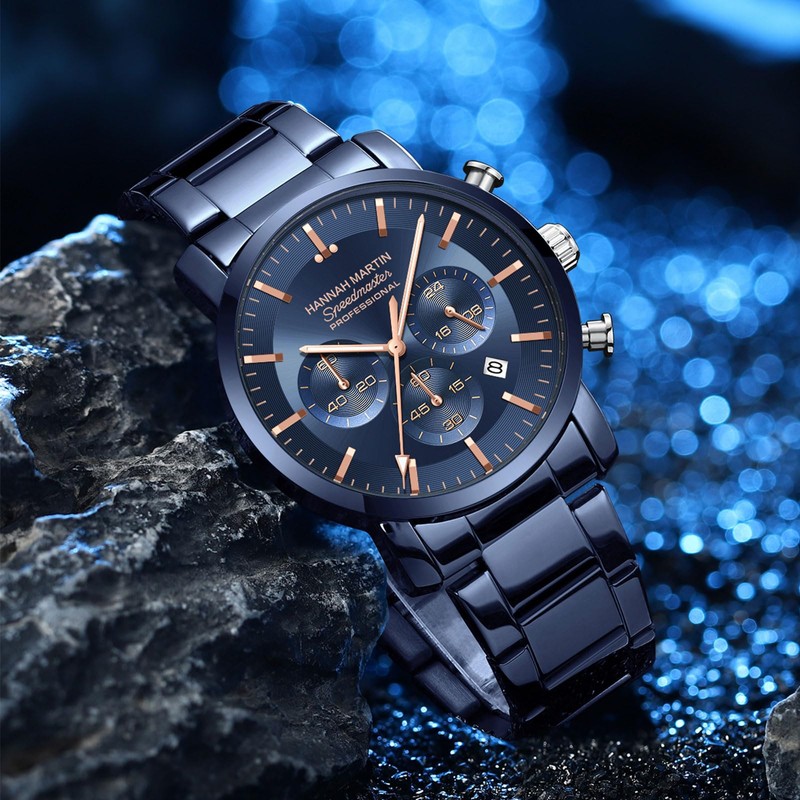 Hannah Martin Men's Watch, Waterproof, Men's Watch, Simple, Business, Father's