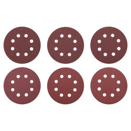 HARFINGTON 30 Pcs 5 Inch Sanding Disc 8 Hole 40/80/120/220/400/800 Grit Hook and Loop Sandpaper Aluminum Oxide Orbital Sander Pads for Woodworking Automotive Metal Polishing